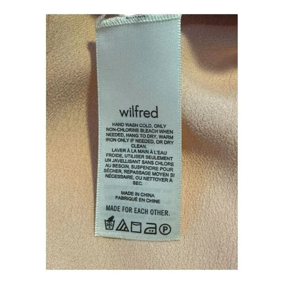 Aritzia Wilfred‎ Women’s Size 6 Midi Slip Dress Coral Blush Affogato Dress - Picture 6 of 7